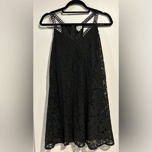 Francesca’s Dress | Francesca’s Black Floral Lace Dress | S